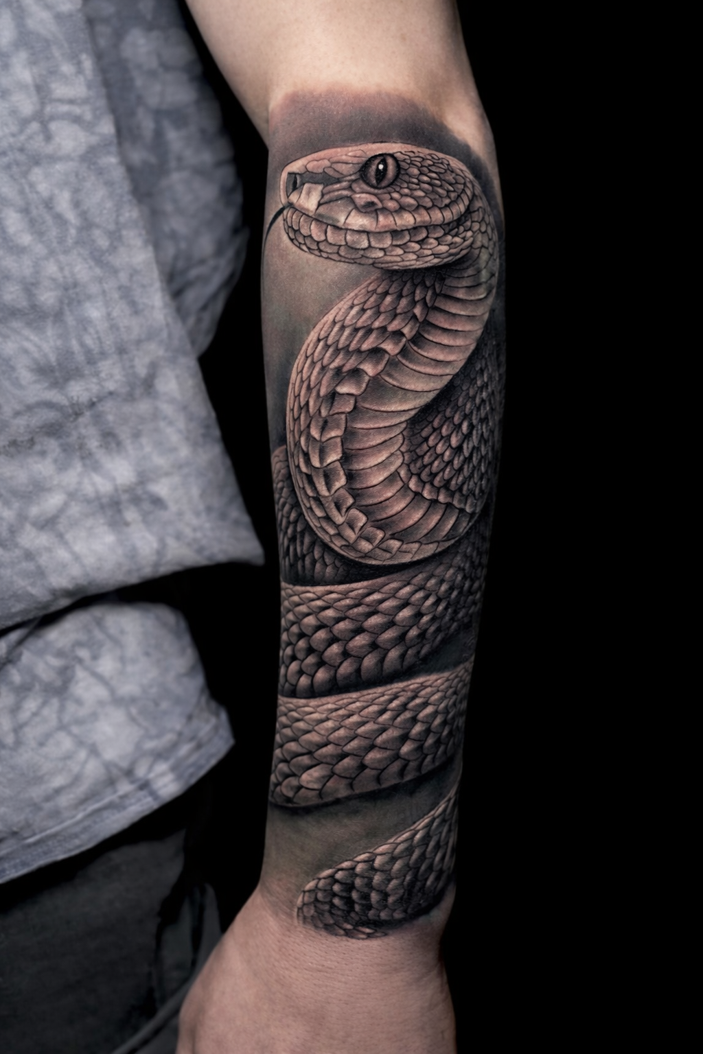 Black & Grey Realism Tattoo — Sento Ink Calgary