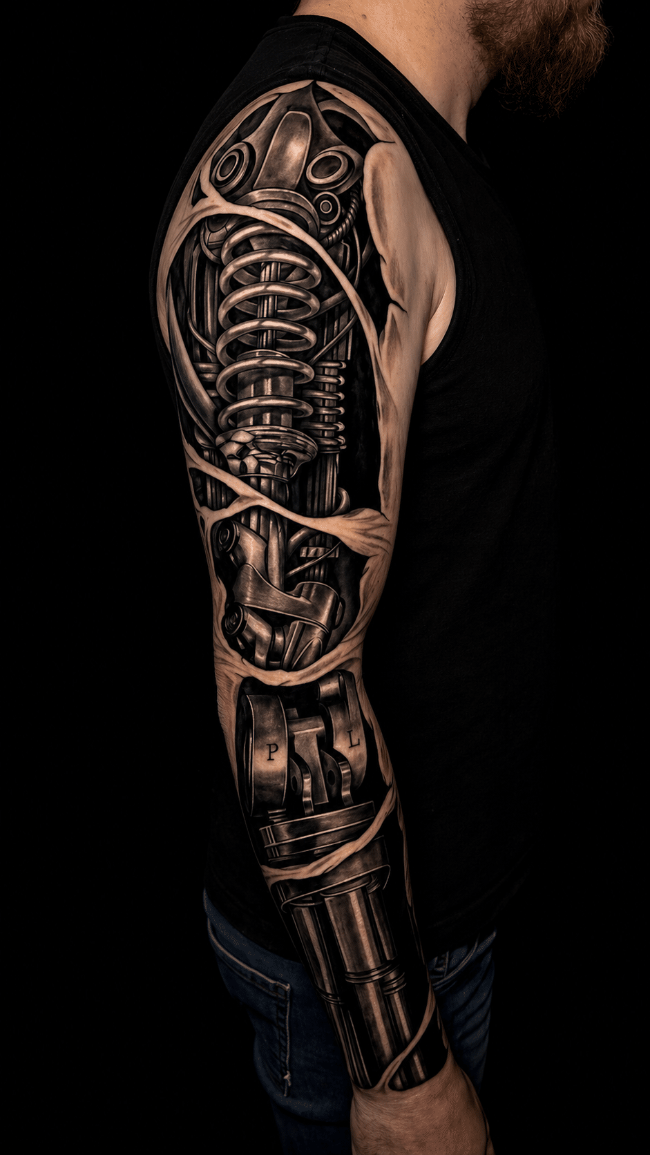 Black & Grey Realism Tattoo — Sento Ink Calgary